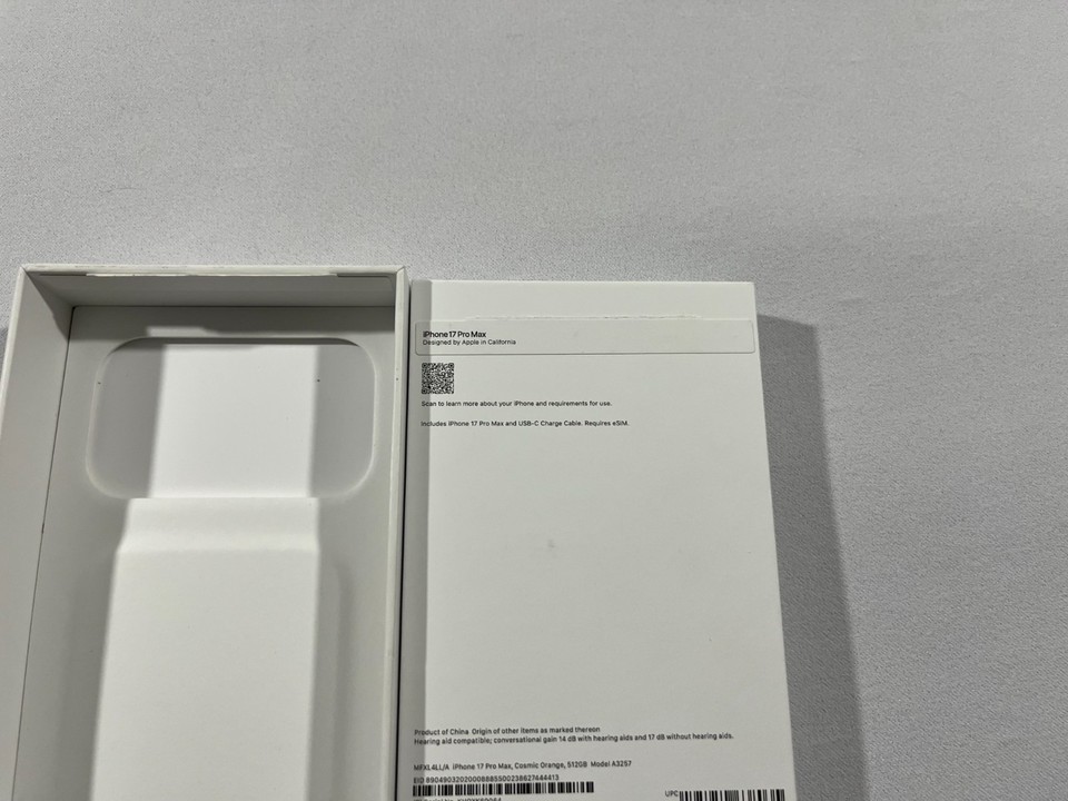 iPhone Empty Replacement Box – X to 17 Pro Max